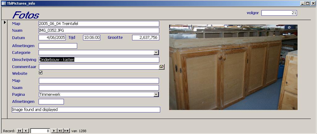 Screenshot Picture database (68K)